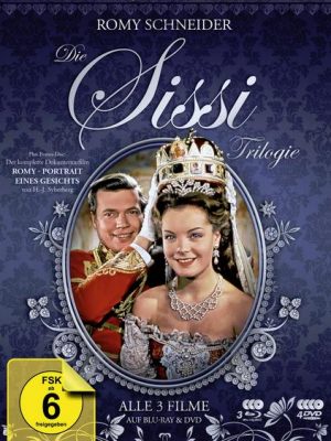 Sissi Trilogie - Juwelen-Edition + Dokumentarfilm 'Romy Schneider - Portrait eines Gesichts'  (+ 3 DVDs + Doku-DVD) [3 BRs]