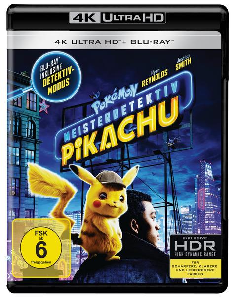 Pokemon Meisterdetektiv Pikachu  (4K Ultra HD) (+ Blu-ray 2D)