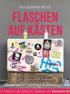 Flaschen auf Kästen