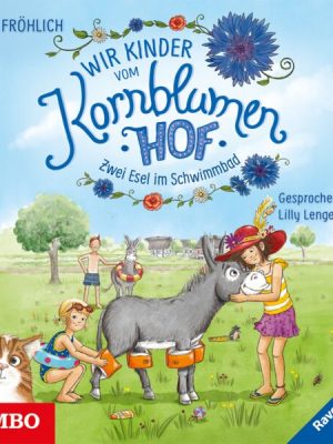 Wir Kinder vom Kornblumenhof. Zwei Esel im Schwimmbad